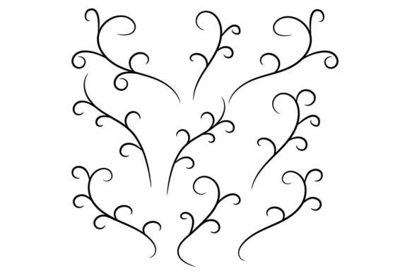 Download Line Art Floral Design Elements - Floral design elements Collection