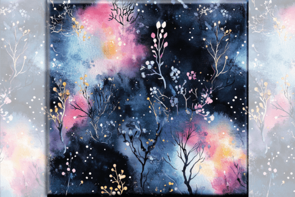 Download Mystical Watercolor Repeating Pattern - Repeating Collection