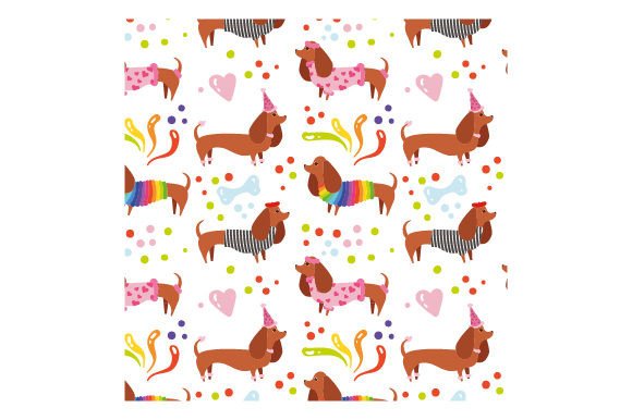 Download Sausage Dog Repeating Pattern - Repeating Collection