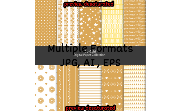 Download Golden Patterns with Shapes - Shapes Collection