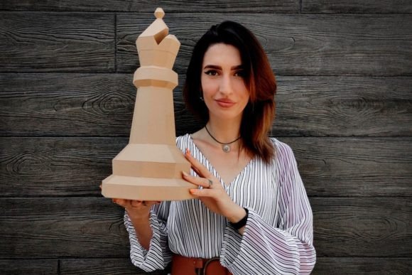 Download Bishop 3D Chess Set Paper Craft - Craft Collection