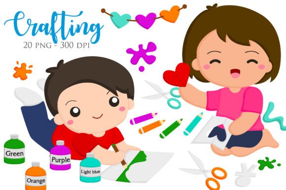 Download Crafting Creativity Vector Illustration - Craft Collection