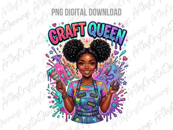 Download Melanin Craft Queen Crafter &amp; Maker PNG - Premium Resources