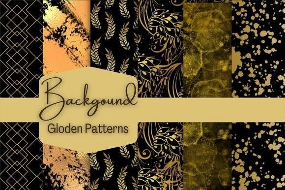 Download Golden Patterns Digital Paper - Golden patterns Collection